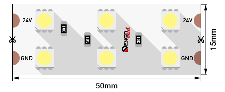Светодиодная лента DesignLed DSG5120-24-WW-33 000523