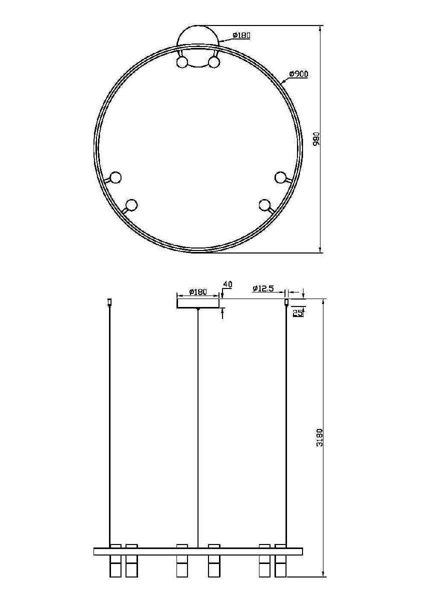 Подвесная люстра Maytoni Satellite MOD102PL-L42WK