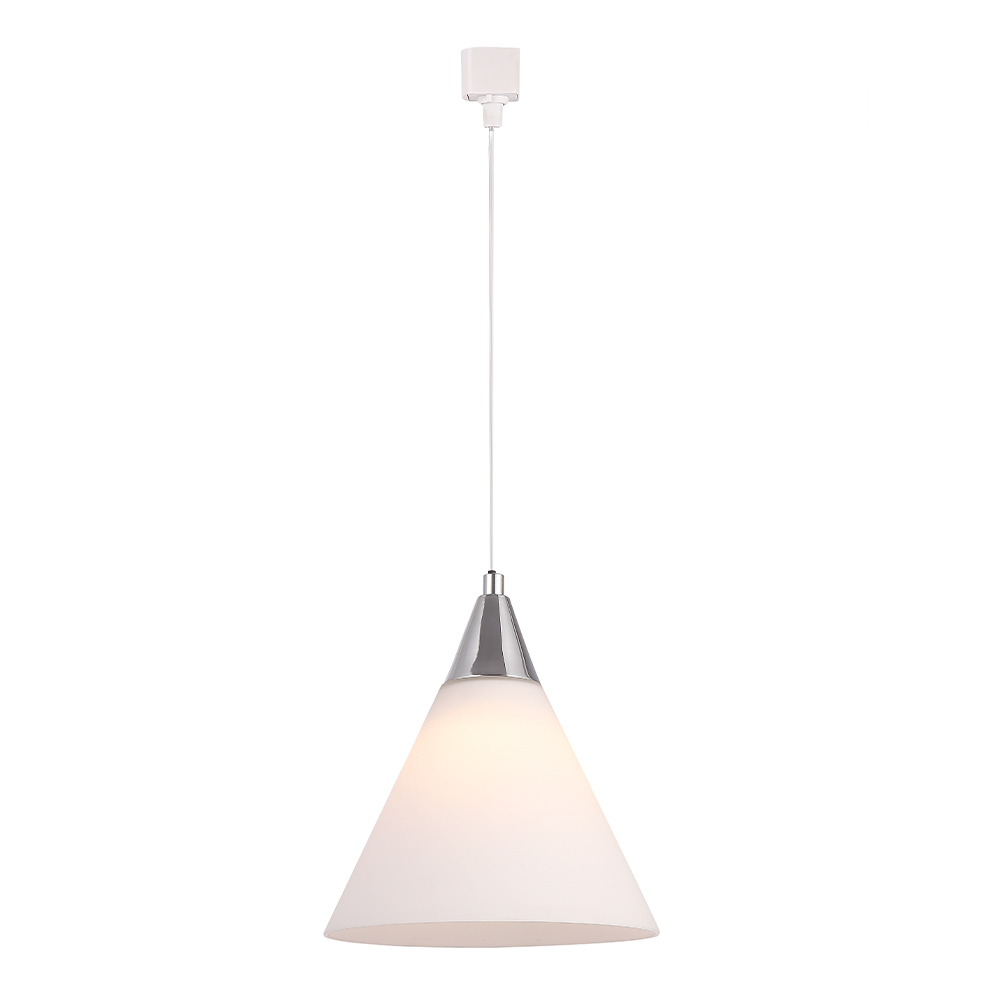 Трековый однофазный светильник Crystal Lux CLT 0.31 016 WH-CR