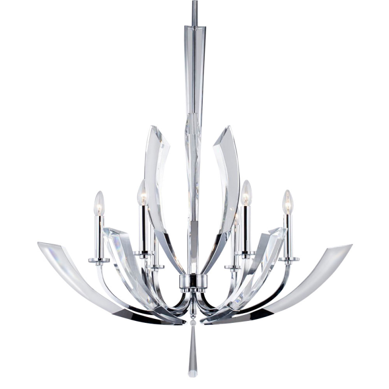 Подвесная люстра Delight Collection Ice Kingdom P68028L-6 chrome