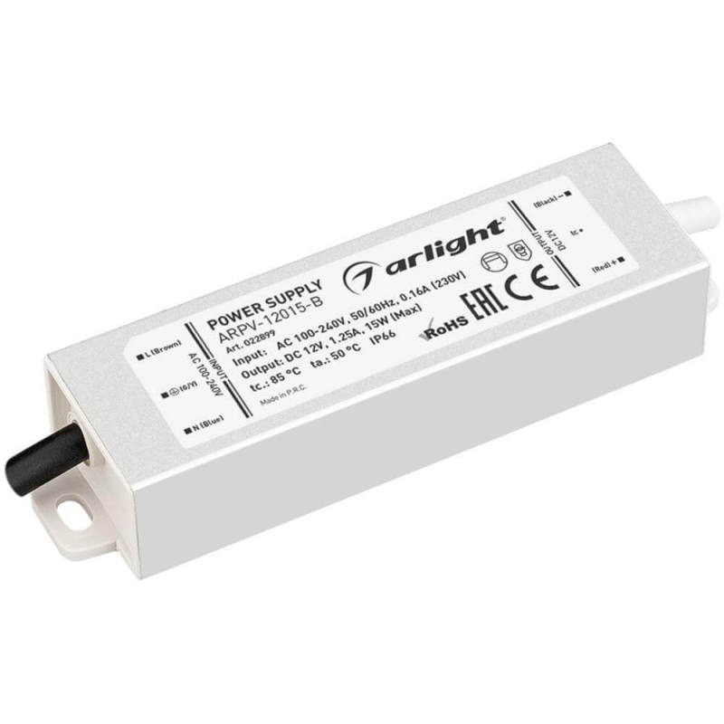 Блок питания Arlight ARPV-12015-B (12V, 1.3A, 15W) 022899