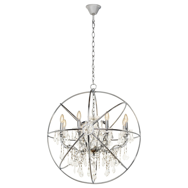 Подвесная люстра LOFT IT Foucaults orb crystal Loft1896/8