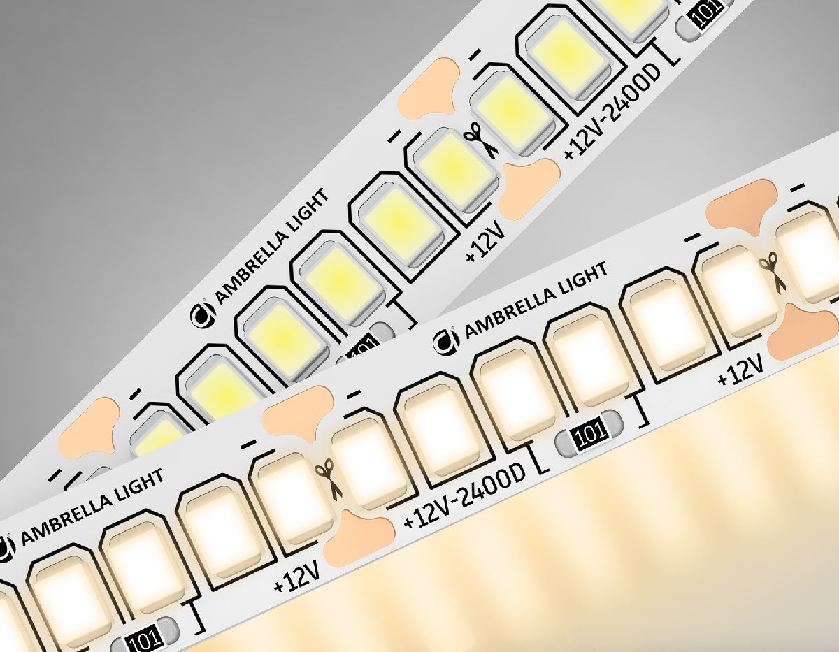 Светодиодная лента Ambrella Light LED Strip 12В 2835 17Вт/м 3000K 5м IP20 GS1401