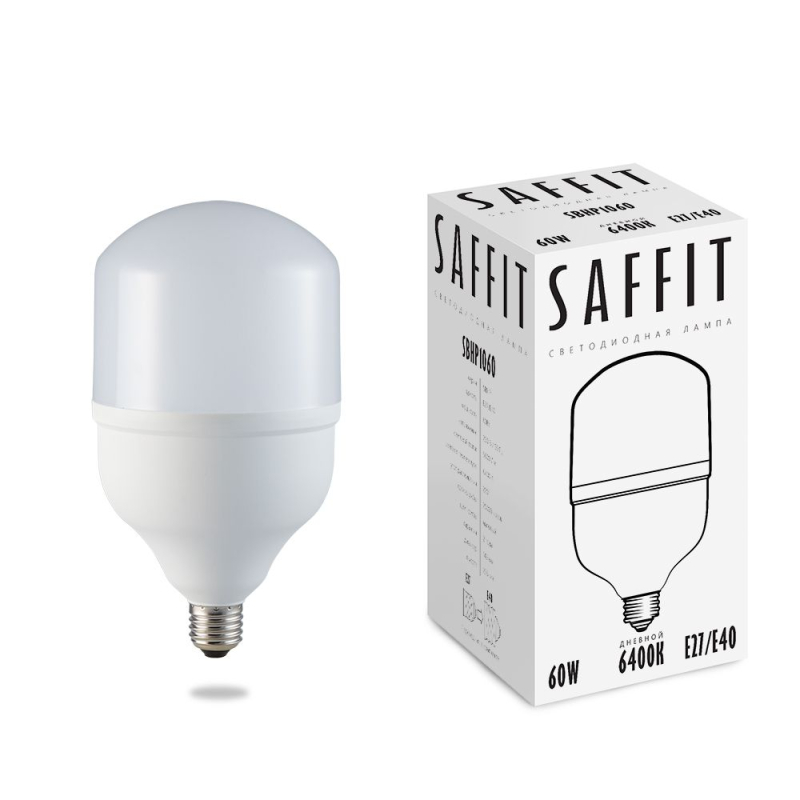 Лампа светодиодная Saffit SBHP1060 E27-E40 60W 6400K 55097