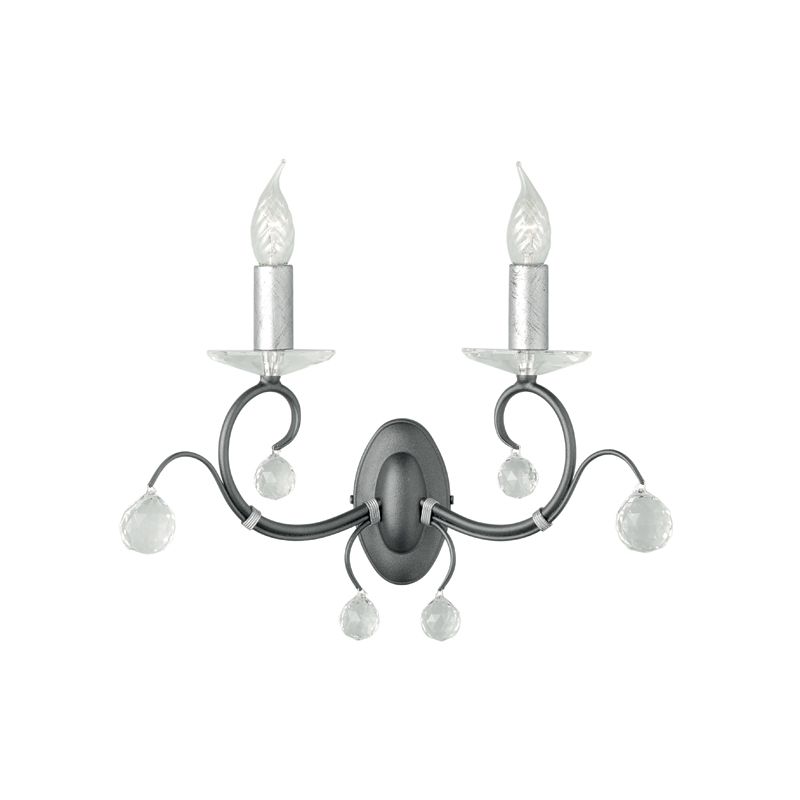 Бра Elstead Lighting Lunetta LUN 2 BLK/SIL