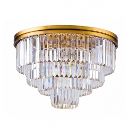 Потолочная люстра Delight 1920s Odeon 9513C/600R gold/clear