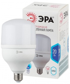 Лампа светодиодная Эра E27 20W 4000K LED POWER T80-20W-4000-E27 Б0027001