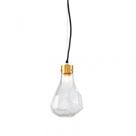 Подвесной светильник Delight Collection KR1197 KR1197P-1 brass/clear