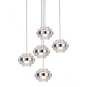 Подвесной светильник Delight Collection MD22030002 MD22030002-5A chrome/clear