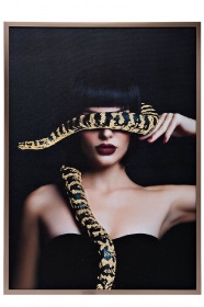 Холст Девушка со змеей Garda Decor 89VOR-GIRL/SNAKE-1