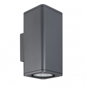 Уличный настенный светильник Arlight LGD-EVO-WALL-TWIN-S100x100-2x12W Day4000 (GR, 44 deg, 230V) 046194