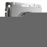 Розетка с заземлением Werkel cеребряный рифленый W1171009 4690389159701