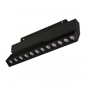 Трековый магнитный светильник Arlight MAG-ORIENT-DOTS-FOLD-S230-12W Day4000-MIX (BK, 30 deg, 48V, DALI) 041864