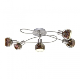 Потолочная люстра Arte Lamp Illusione A6125PL-5SS