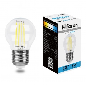 Лампа светодиодная Feron LB-509 Шарик E27 9W 6400K 38224