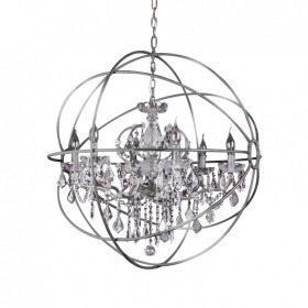 Подвесная люстра Delight Collection Foucault'S Orb 5014-D6 chrome