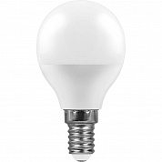 Лампа светодиодная Feron E14 11W 6400K Шар Матовая LB-750 25948