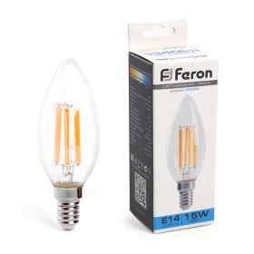 Лампа светодиодная Feron LB-717 Свеча E14 15W 6400K 38259