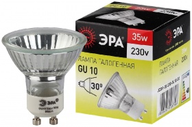 Лампа галогенная Эра GU10 35W 3000K GU10-JCDR (MR16) -35W-230V C0027385