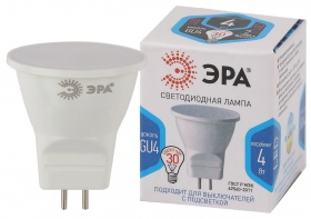 Лампа светодиодная Эра GU4 4W 4000K LED MR11-4W-4000K-GU4 Б0049066