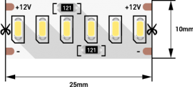 Светодиодная лента SWG SWG4240-12-24-WW-M 009470
