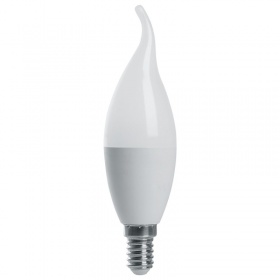 Лампа светодиодная Feron LB-970 Свеча на ветру E14 13W 6400K 38114