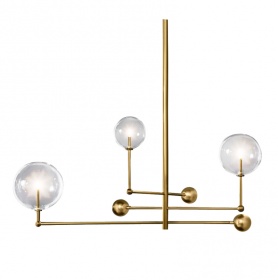 Люстра на штанге Delight Collection Globe Mobile KG0835P-3 brass