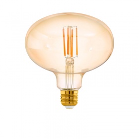 Светодиодная филаментная лампа Eglo E27 4W 2200K янтарная 12596