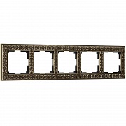 Рамка Werkel Antik на 5 постов бронза WL07-Frame-05 4690389063657