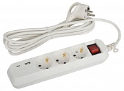 Удлинитель электрический Эра UB-3es-3m-USB Б0052898