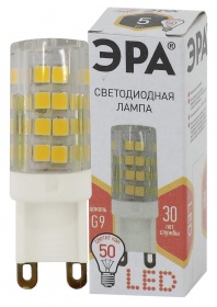 Лампа светодиодная Эра G9 5W 2700K LED JCD-5W-CER-827-G9 Б0027863