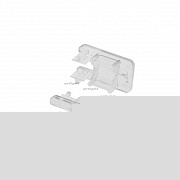 Заглушка под стекло Arlight SHELF9 clear 017335