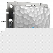 Выключатель Werkel Hammer одноклавишный проходной с подсветкой серебряный W1212106 4690389162114