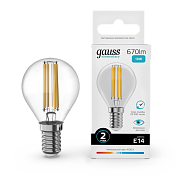 Лампа светодиодная Gauss Filament Elementary E14 10W 4100K 52120