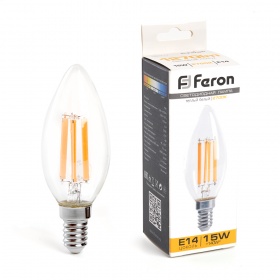 Лампа светодиодная Feron LB-717 Свеча E14 15W 2700K 38256