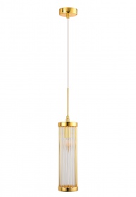 Подвесной светильник Crystal Lux TADEO SP1 D100 GOLD/TRANSPARENTE