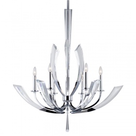 Подвесная люстра Delight Collection Ice Kingdom P68028L-6 chrome