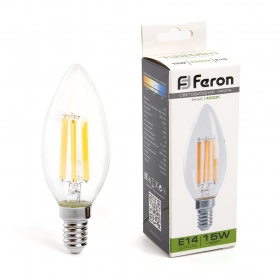 Лампа светодиодная Feron LB-717 Свеча E14 15W 4000K 38258