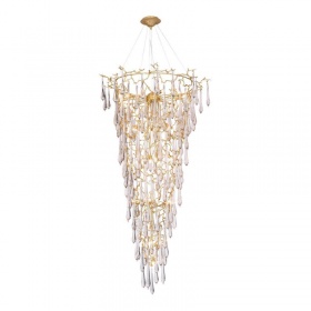 Подвесная люстра Crystal Lux Reina SP34 D1200 Gold Pearl