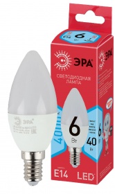 Лампа светодиодная Эра E14 6W 4000K LED B35-6W-840-E14 R Б0051057