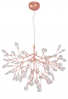 Подвесная люстра Crystal Lux Evita EVITA SP63 COPPER/TRANSPARENT