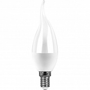 Лампа светодиодная Feron E14 13W 6400K свеча на ветру матовая SBC3713 55175