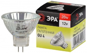 Лампа галогенная Эра GU4 20W 3000K GU4-MR11-20W-12V-30CL C0027361