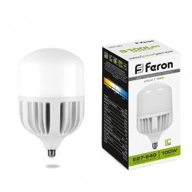 Лампа светодиодная Feron LB-65 E27-E40 100W 4000K 38219