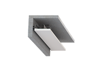 Безрамный теневой алюминиевый профиль SWG FGC-12-BL-2 022515