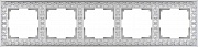 Рамка Werkel Antik на 5 постов жемчужный WL07-Frame-05 4690389063534