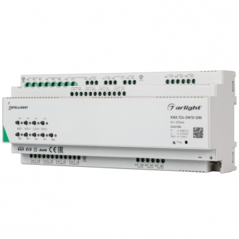 Релейный модуль Arlight KNX-724-SW10-Din (Bus, 24х10A) 025664