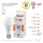 Лампа светодиодная Эра E27 30W 2700K LED A65-30W-827-E27 Б0048015