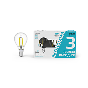 Лампа светодиодная Gauss Filament E14 7W 4100K 105901207T