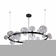 Подвесная люстра Crystal Lux Agata SP24 V2 Black/Transparente